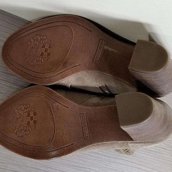 Vince Camuto Fenyia Bootie, Beige Suede, Womens Various Sizes - Picture 9 of 9